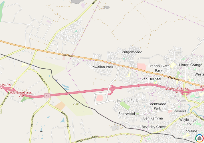 Map location of Rowallan Park